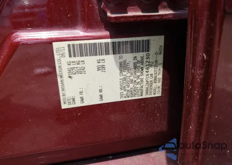 2012 Nissan Altima Base from USA, damaged, VIN 1N4AL2AP7CN461230